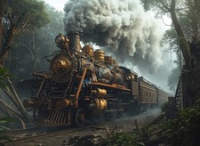 Photo train vapeur - train,