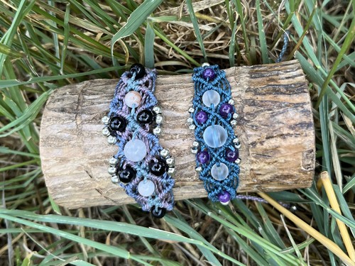 Bracelet cielo macramé fait - macramé,