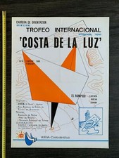 Costa de la Luz Orienteering race trophy 1989 vintage poster