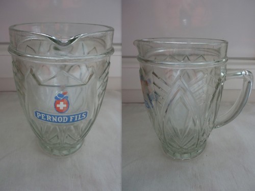 Ancien pichet broc verre - ancien,