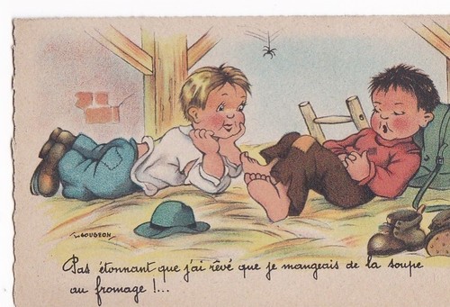 Cpa fantaisie rêvé que - cpa,