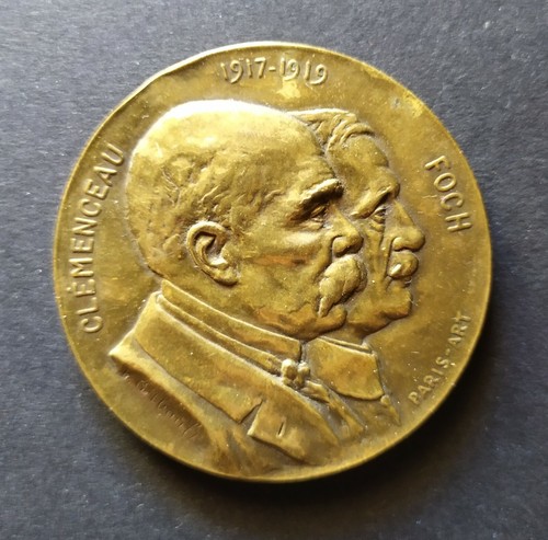 Médaille ww1 clemenceau - médaille, et
