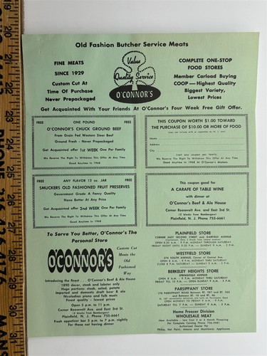 1960s 1970s connor - 1970s, meat