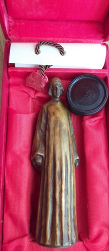 Statuette tampon bronze - tampon, en
