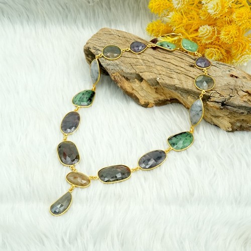 Collier saphir argent - collier, en