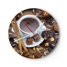Horloge murale en verre
