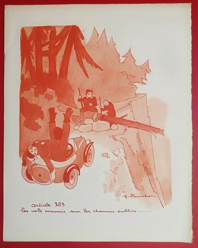 Estampe jacques touchet - estampe, de