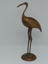 ANCIEN BIBELOT HERON EN LAITON