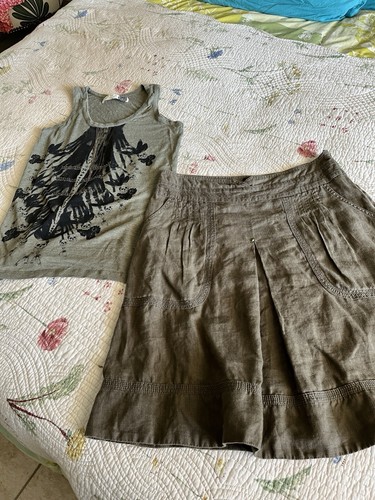 Jolie jupe lin caroll top - jolie, +