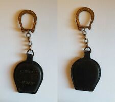 porte-clés carbone Korès, rubans, cuir noir (pc)