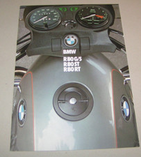 Prospectus / Brochure BMW R 80 G/S, R 80 ST, R 80 RT - Édition 1984