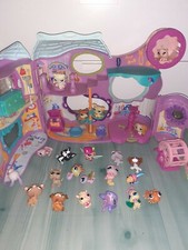 Lot 20Figurines Petshop Structure Maison Fitness Club sport Accessoires LPS Chat