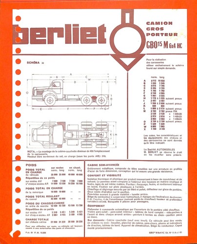 Berliet gbo 6x4 - m, /