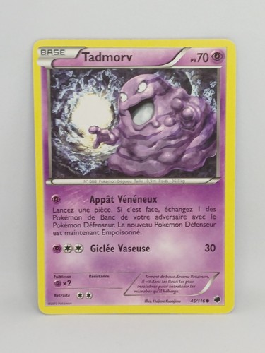 Carte pokemon tadmorv 116 - carte,