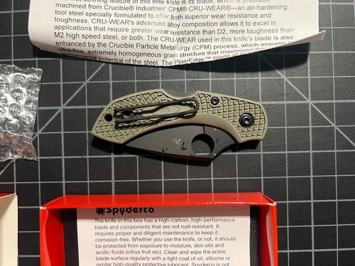 New spyderco dragonfly - dragonfly, dlt