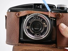 Appareil photo M.I.O.M. Photax V 6x9 Bakelite avec objectif Boyer