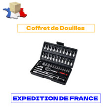 Coffret de Douilles avec Clé à Cliquet 1/4" 46 Pièces