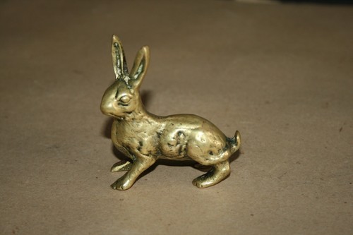 Sculpture lapin bronze - sculpture,