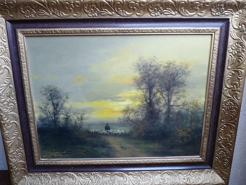 Tableau peinture huile sur - huile,