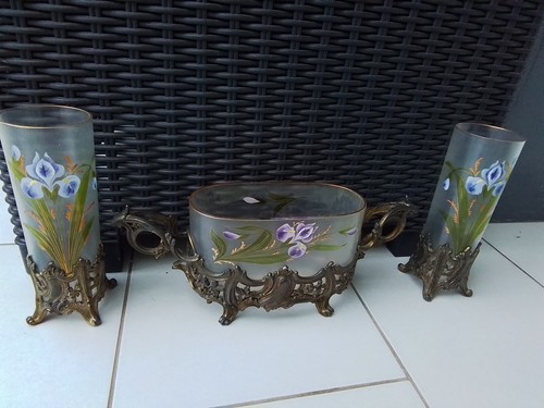 Vase jardinière iris art - iris,