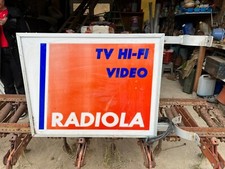 Enseigne RADIOLA lumineuse Vintage 80's