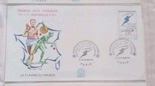 Jeux Olympiques Albertville 92  LA FLAMME Numérotee Enveloppe 1er Jour-1991