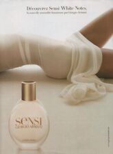 Publicité papier Parfum. Perfume ad. Giorgio Armani Sensi White Notes 2004