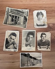 7 photos dédicacées vélo Lanusse, Lesueur Caput Le Strat Joulin Cycles Rochet