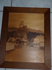 Superbe TABLEAU MARQUETERIE