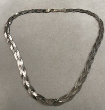 Collier en argent, maille