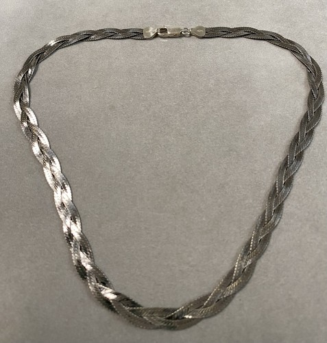 Collier argent maille - en,