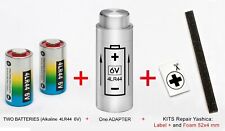 YASHICA ELECTRO 35 G,GT, GL,GSN,GSN,GTN... AX, MG-1 : ADAPTATEUR + 2 PILES + KIT