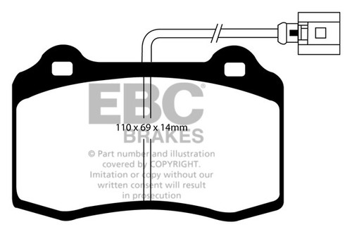 Ebc yellowstuff front brake - yellowstuff,