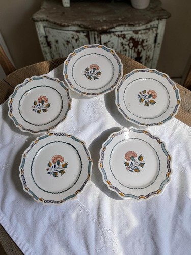 Lot assiettes anciennes - assiettes,
