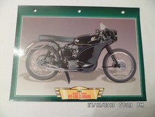 CARTE FICHE MOTO VELOCETTE VENOM VEE LINE CLUBMAN 1961