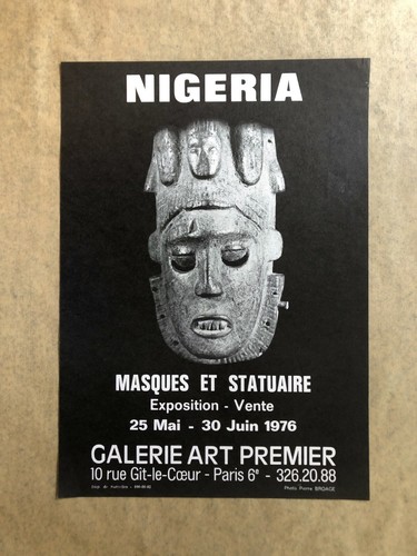 Mask nigeria offset lithograph - mask,