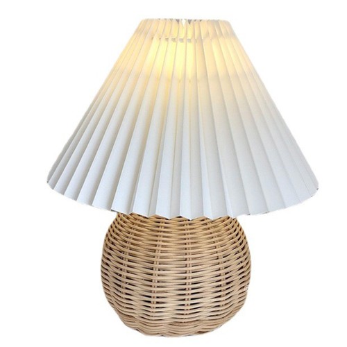 Lampe table rotin de - de,