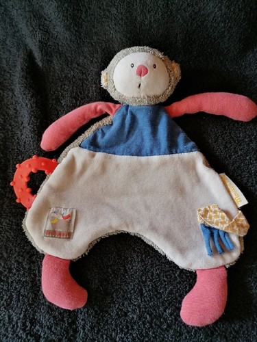 Doudou plat singe - doudou,