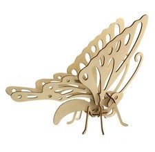 Puzzle 3D en bois Papillon