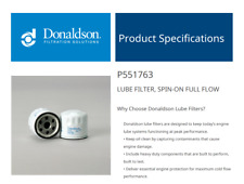 Donaldson P551763 – LUBE