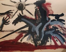 Gouache grand format - "Don