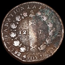 12 Deniers 1792 Louis XVI