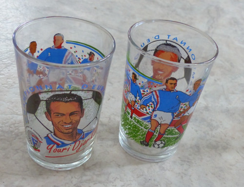 Verre moutarde 2 vintage - moutarde,