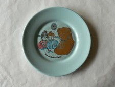 Assiette bleue Bonne Nuit Les