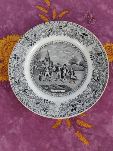 Assiette porcelaine opaque - assiette, de