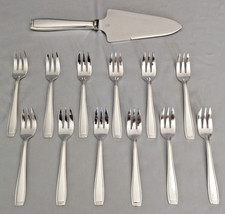ERCUIS modèle Carthage Service à gâteau 12 fourchettes 1 pelle en  métal argenté