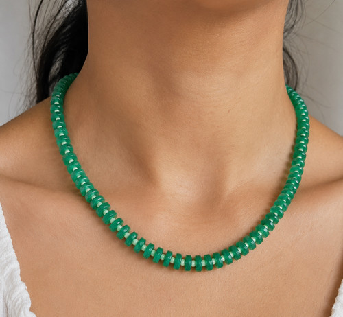 Collier émeraude créé - , en