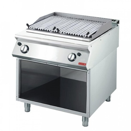 Grill inox pierre lave à - de,
