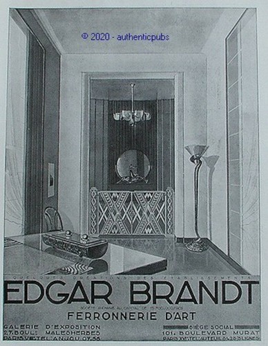 Publicite edgar brandt - publicite,