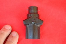 Ancienne douille voleuse en bakélite à interrupteur intégré (Ampoule baïonnette)